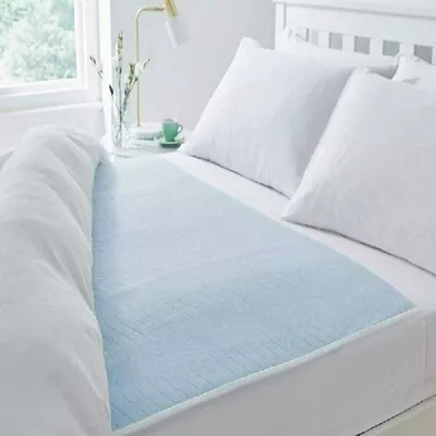 £11.75 • Buy Absorbent Washable Incontinence Bed Sheet/ Pad/ Mattress Protection Blue