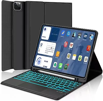 Backlit Touchpad Keyboard Case For IPad 7/8th 9th 10th Generation Air 4 5 Pro 11 • £25.99