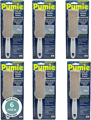 Pumie Pumice Stone Toilet Bowl Ring Remover (Pack Of 6) • $44.80