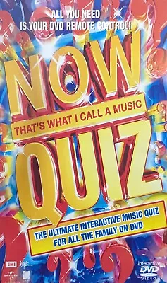Now Quiz - Now That's What I Call A Music Quiz (DVD 2005) Disc & Artwork Only  • £2
