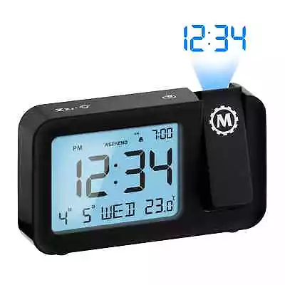 Alarm Clock Watch With Projection Marathon Calendar Temperature Internal Black • $160