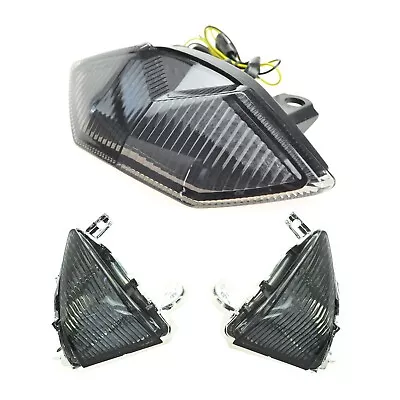 Led Tail Light And Front Turn Signal Fit Kawasaki  2010-2013 Z1000 Smoked • $90.25