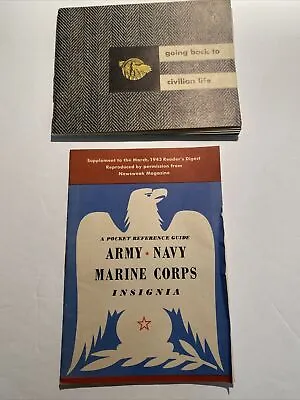 Antique 1940s Military Memorabilia Army Navy Abv • $13.43