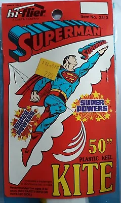 Vintage 50  Superman Super Powers  Hi-Flier  Kite  Item # 2813 • $8.99