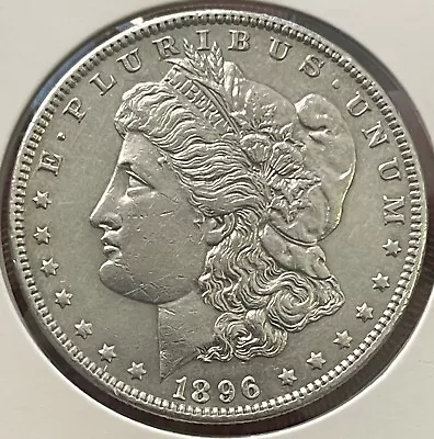 FULL BREAST FEATHERS! 1896 O Morgan Silver Dollar ~ ESTATE SALE FIND! NEARLY UNC • $8.50
