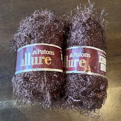 Lot Of 2 Patons Allure Yarn MINK 50 Grams New • $1.99