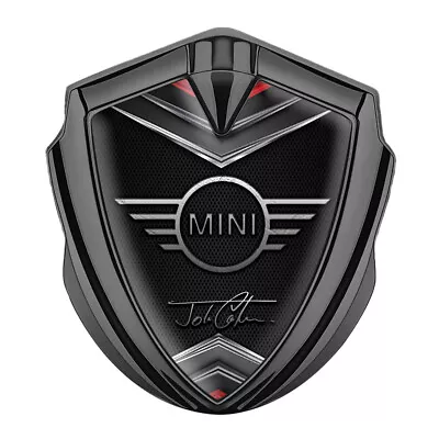 MINI Cooper Emblem Side Badge Logo Handmade Metal Fender Decal Trunk Car Window • $27.50