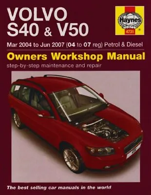 Volvo S40 And Volume 50 Petrol And Diesel Service And Repair Manual - Randall • $48.95