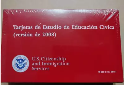 Civics Flash Cards Spanish - Tarjetas De Educación Cívica - Versión De 2008 • $8.95