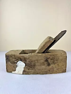 Antique 1800's Coffin Wood Plane D.R. Barton Rochester 7.75” Long Patina • $22.49