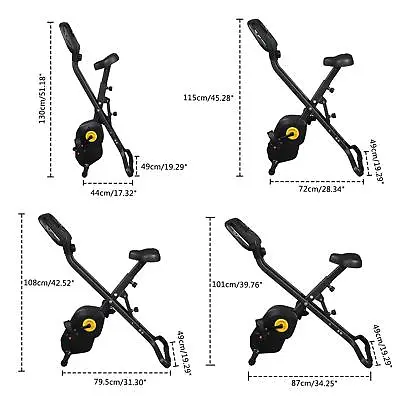 New Folding Exercise Bike Magnetic Upright Recumbent Home Indoor Cycling Bike • $109.59