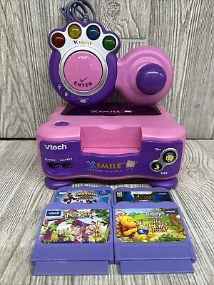 $29.99 • Buy Vtech V. Smile Tv LLearning System With Controller And   4 Game Cartridges