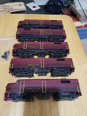 $180 • Buy HO Proto 2000 Lehigh Valley LV FA1 FAB AAABB Set 586 583 588