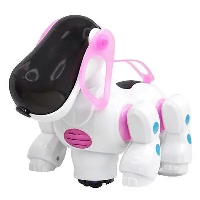 I ROBOT DOG Walking Nodding Children Kids Toy Robots Pet Puppy IDog Light PINK • £18.99