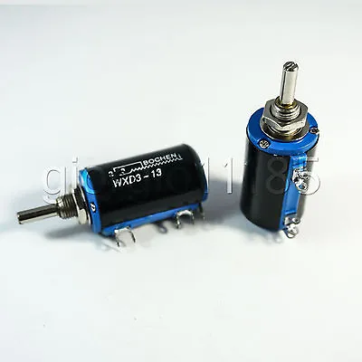 US Stock 2x 100K Ohm WXD3-13 Rotary Multi-turn Wirewound Precision Potentiometer • $9.53