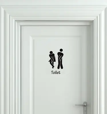 £1.99 • Buy Toilet Sticker WC Door Modern Sign Stick Women Man -Wall Art Decal Decoration