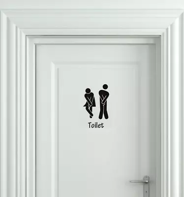£1.99 • Buy Toilet Sticker WC Door Modern Sign Stick Women Man -Wall Art Decal Decoration