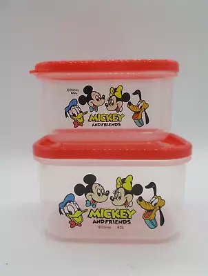 Seal Sealed Container Lunch Box  Disney Mickey And Friends 2pcs 220ml 360ml • £4.82
