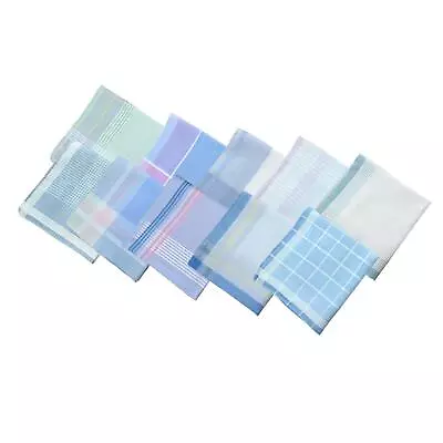 10 Pieces Handkerchiefs For Men 30x30cm Wipe The Sweat Towels Assorted Color • £11.42