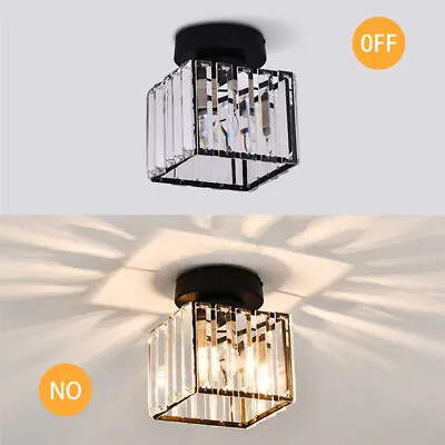 Crystal LED Ceiling Lights Modern Chandeliers Bedroom Living Room Pendant Lamp • £16.84