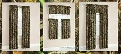 Mossy Oak Break-Up Infinity Window Curtain PanelsSet Of 2 Or Valance-Choice-NEW • $19.89