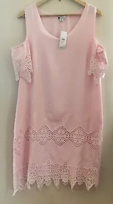 $39.99 • Buy Size 14 Special Occasion Dress - Cold Shoulder , Lined , Lace Detail - NWT