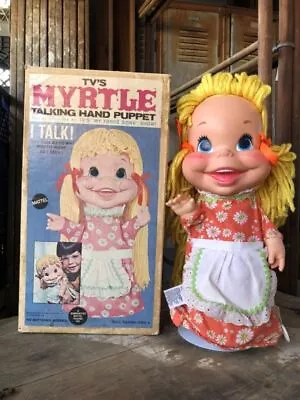 60s MATTEL TV S MYRTLE Vintage Mattel Talking Puppet Doll With Box   Girl Fl • $293.27