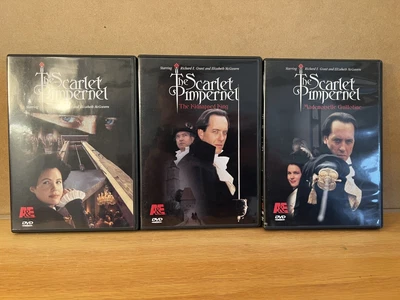 $18 • Buy Lot Of 3 The Scarlet Pimpernel DVD Set BBC A&E Books 1-3 Richard E. Grant 1998