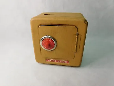 Vintage 60’s Toy Safe Fort Knox Combo Coin Bank • $12.97