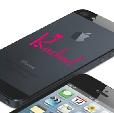 Personalised Name Phone IPhone 5 6 IPod HTC Sticker Decal • £2.99