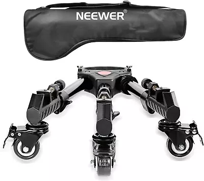 Neewer Photography Professional Heavy Duty Tripod Dolly With Rubber Wheels And A • $76.85