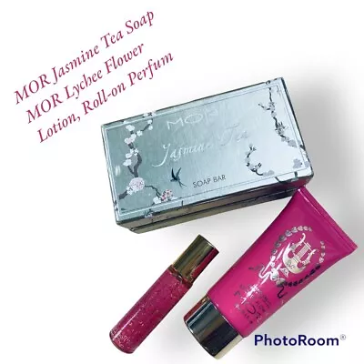 MOR Jasmine Tea Soap Lychee Flower Hand Cream & Lychee Flowe Roll-on Fragrance • $20