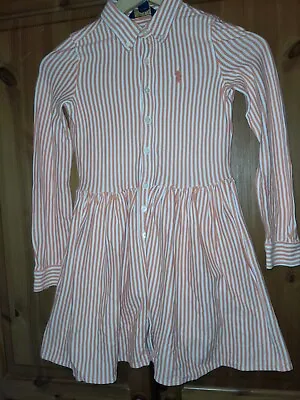 £7.99 • Buy Polo Ralph Lauren Girls Shirt Dress Size 10yars
