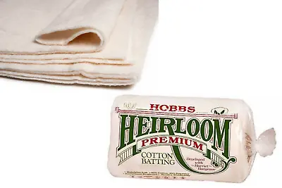 Hobbs Heirloom Premium Cotton Batting - Quilting Sewing Crafts Fabric • £23.59