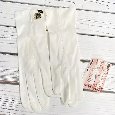 Vintage Crescendoe Tailored Gloves 7 1/2 Opera Formal Pinup Cosplay Wedding New • $21.95