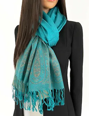 Ladies Scarf Pashmina Shawl Wrap Wedding Long Leopard Print Paisley Rainbow Gift • £9.94