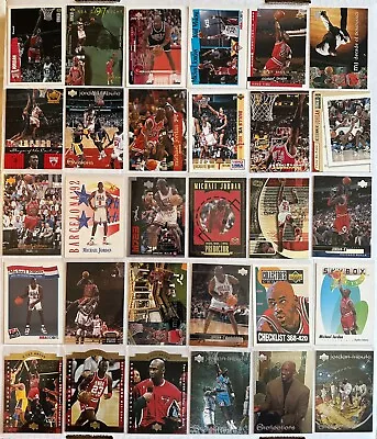 Massive Michael Jordan Basketball 339 Card Lot Bulls Insert Upper Deck Topps HOF • $365