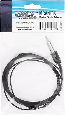 BOSS Audio Systems MRANT10 Weatherproof Marine Dipole Hideaway Antenna Black • $10