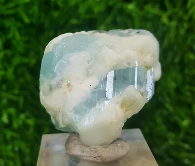 151 Carat Aquamarine Sky Blue Rare Crystal With Albite From Shigar Valley • $9.99