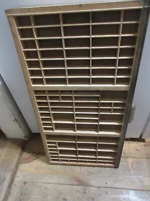 Vintage Wood Printers Drawer Type Set Tray  32x16 1/ 2 • $29