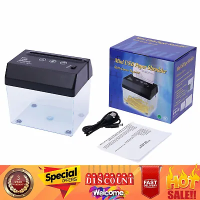 Paper Shredder Cut Office Credit Card Heavy Duty Destroy Bills Free Ship • $19