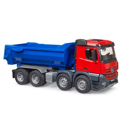 Bruder 1:16 MB Arocs Halfpipe Dump Truck Scale Model Kids Play Toy Set 3y+ • $149