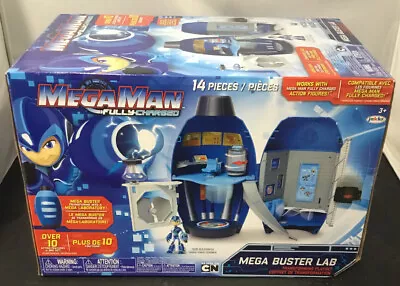 Jakks Pacific Megaman Fully Charged Mega Buster Lab Action Figure Playset • $29.99