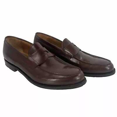 Church’s Bristol Brown Leather Penny Loafers Made In England Size US 11 D • $151.99