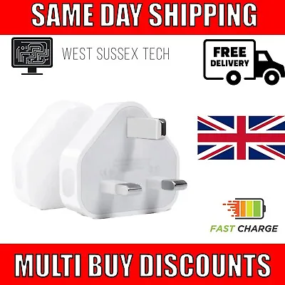 UK USB Wall Charger 3 Pin Plug Mains Adapter For Phones Controllers Tablets • £6.99