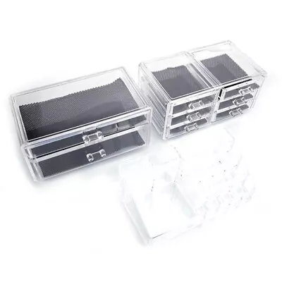 SF-1122-1 Cosmetics Storage Rack With 6 Small & 2 Large Drawers Transparent • $32.43