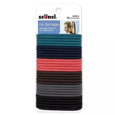 Scünci Hair Ties No Damage In Assorted Neutral Colors 30Ct • £8.63