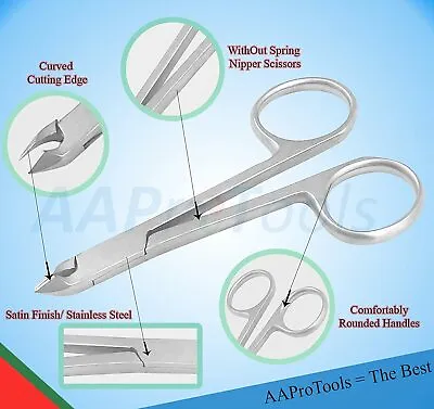 Cuticle Nipper Scissors Manicure Pedicure Grooming - Finger & Toe Nail Care • $7.20