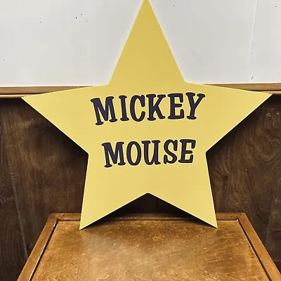 Rare Walt Disney Mickey's Toontown Fair Mickey Mouse Dressing Room Star Plaque • $1000