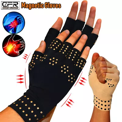 Magnetic Gloves Arthritis Therapy Support Pressure Pain Heal Joints Pain Pair • $7.99